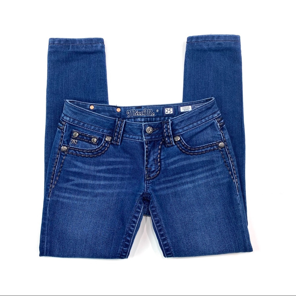 ALL JEANS DISCOUNTED!- Miss Me Women’s Signature Skinny Jeans - Picture 3 of 7